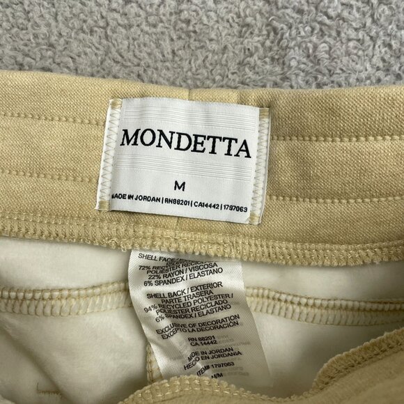 New Mondetta Women's M Heathered Fleece Jogger Pants Relaxed Fit Beige - Picture 6 of 9